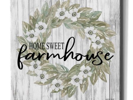 Home Sweet Farmhouse Wreath  by Cindy Jacobs, Canvas Wall Art Online