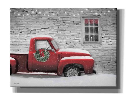 Snowy Christmas Truck  by Lori Deiter, Canvas Wall Art Sale