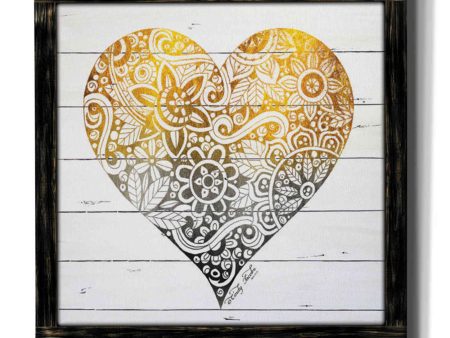 Zen Season s Greeting Heart  by Cindy Jacobs, Canvas Wall Art Discount