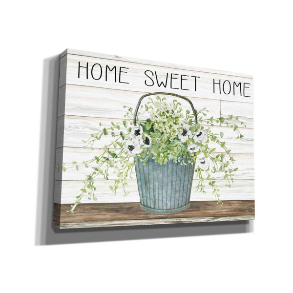 Home Sweet Home Galvanized Bucket  by Cindy Jacobs, Canvas Wall Art Hot on Sale