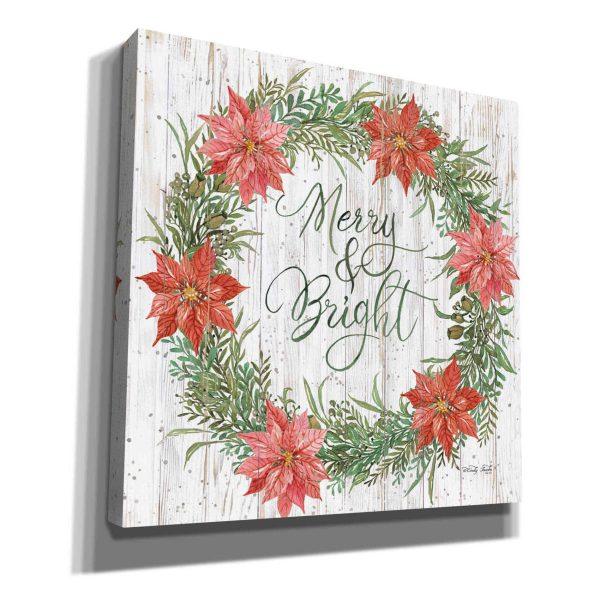 Merry & Bright Wreath  by Cindy Jacobs, Canvas Wall Art Fashion