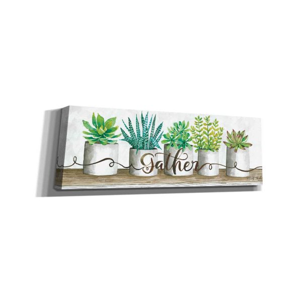 Gather Succulent Pots  by Cindy Jacobs, Canvas Wall Art Hot on Sale