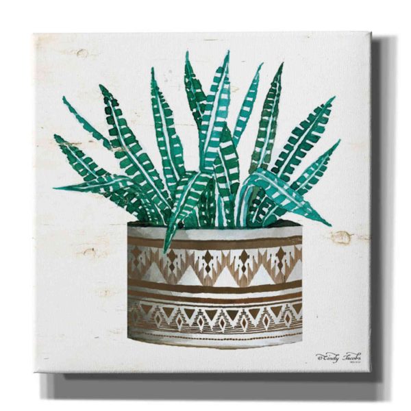 Mud Cloth Vase V  by Cindy Jacobs, Canvas Wall Art Supply