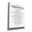 The Ten Commandments  by Cindy Jacobs, Canvas Wall Art Cheap