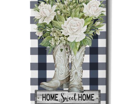 Home Sweet Home Cowboy Boots  by Cindy Jacobs, Canvas Wall Art Fashion