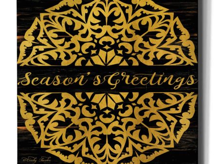 Season s Greetings Mandala II  by Cindy Jacobs, Canvas Wall Art Online