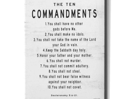 The Ten Commandments  by Cindy Jacobs, Canvas Wall Art Cheap