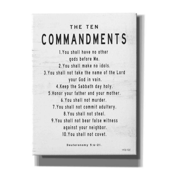 The Ten Commandments  by Cindy Jacobs, Canvas Wall Art Cheap