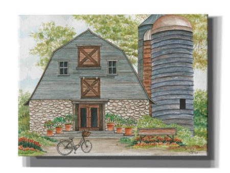 Bluebird Barn  by Cindy Jacobs, Canvas Wall Art Online Sale