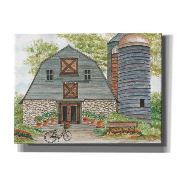 Bluebird Barn  by Cindy Jacobs, Canvas Wall Art Online Sale