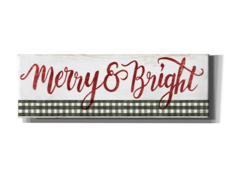 Merry & Bright Gingham  by Cindy Jacobs, Canvas Wall Art Sale