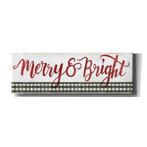 Merry & Bright Gingham  by Cindy Jacobs, Canvas Wall Art Sale