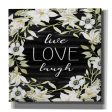 Live, Love, Laugh  by Cindy Jacobs, Canvas Wall Art Fashion