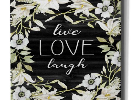 Live, Love, Laugh  by Cindy Jacobs, Canvas Wall Art Fashion