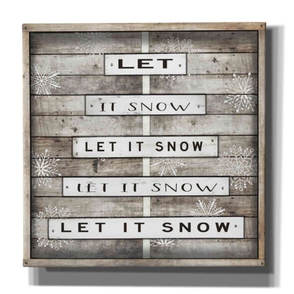 Let It Snow  by Cindy Jacobs, Canvas Wall Art Cheap