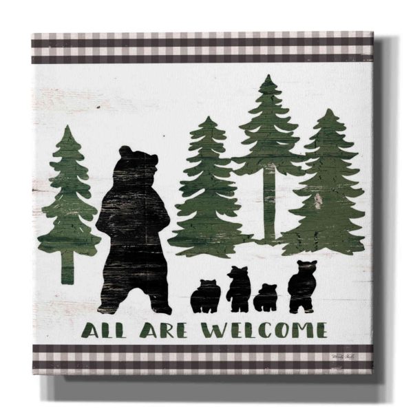 All Are Welcome Lodge  by Cindy Jacobs, Canvas Wall Art Cheap