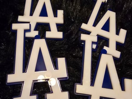 Acrylic White and Blue LA Dodgers Ornaments Los Angeles Online now