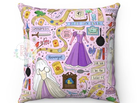 Rapunzel Princess Throw Pillow For Sale