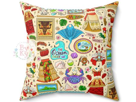 Moana Princess Throw Pillow Discount