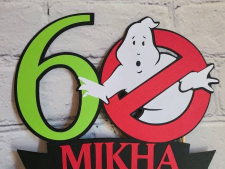 GHOSTBUSTERS CAKE TOPPER Birthday 40th Baby shower Centerpiece i ain t afraid of no ghosts Cake topper Cupcake toppers For Discount