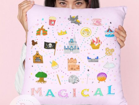 Magical WDW Throw Pillow Cheap