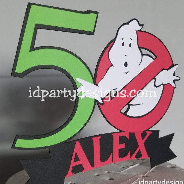 GHOSTBUSTERS CAKE TOPPER Birthday 40th Baby shower Centerpiece i ain t afraid of no ghosts Cake topper Cupcake toppers For Discount