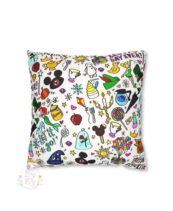 Mickey Doodle Throw Pillow Supply