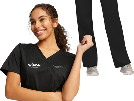 WHASN Ladies  Scrub Top & Bottom Set Hot on Sale