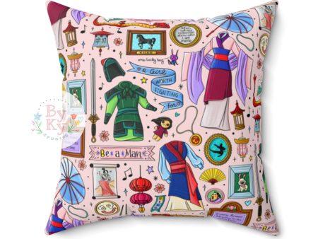 Mulan Princess Throw Pillow Hot on Sale