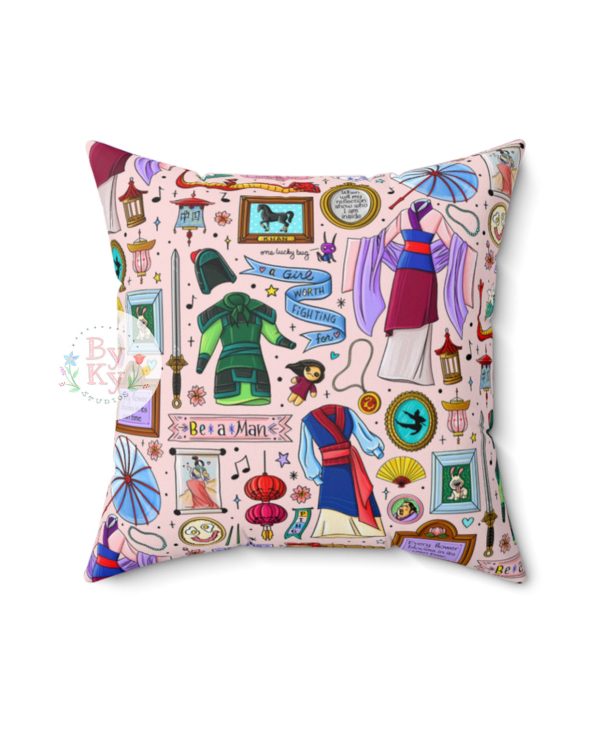 Mulan Princess Throw Pillow Hot on Sale