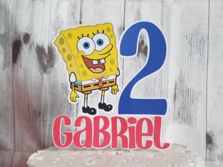 Spongebob Cake Topper Spongebob Cupcake Toppers Hot on Sale