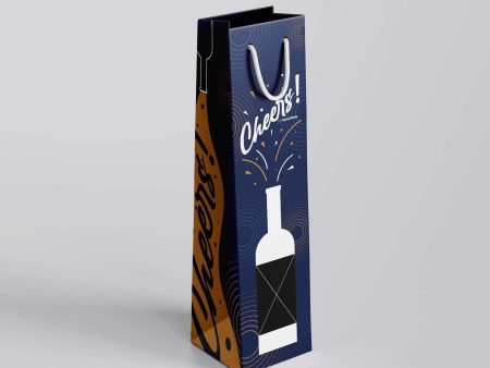 Holiday Wine Paper Bag Hot on Sale