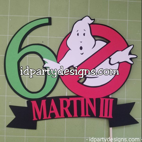 GHOSTBUSTERS CAKE TOPPER Birthday 40th Baby shower Centerpiece i ain t afraid of no ghosts Cake topper Cupcake toppers For Discount