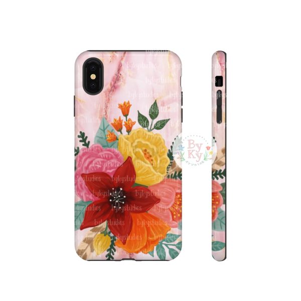 Flower & Feather Tough Phone Cases Discount