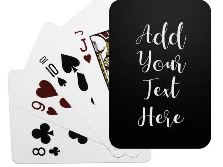 Add Your Own Message Playing Cards Online now