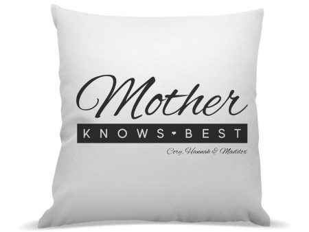 Mother Knows Best Premium Cushion Cover (Temporarily Out of Stock) For Discount