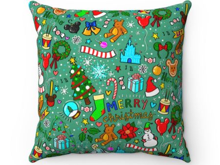 Christmas Doodle Throw Pillow Supply