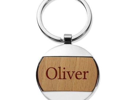 Classic Name Round Metal Keyring Sale