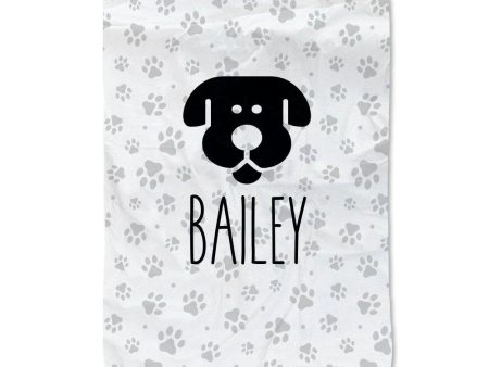 Paw Prints - Dog Pet Blanket - Large Online now