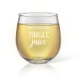 Jingle Juice Stemless Wine Glass Discount