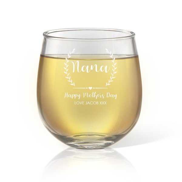 Crest Stemless Wine Glass Discount