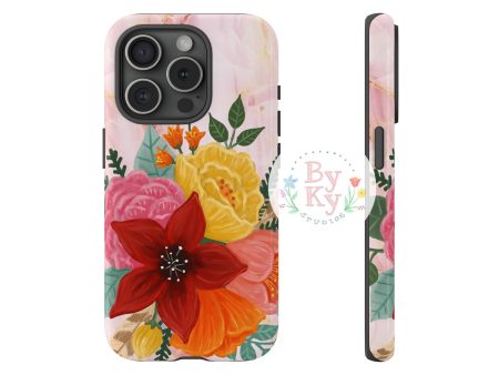 Flower & Feather Tough Phone Cases Discount