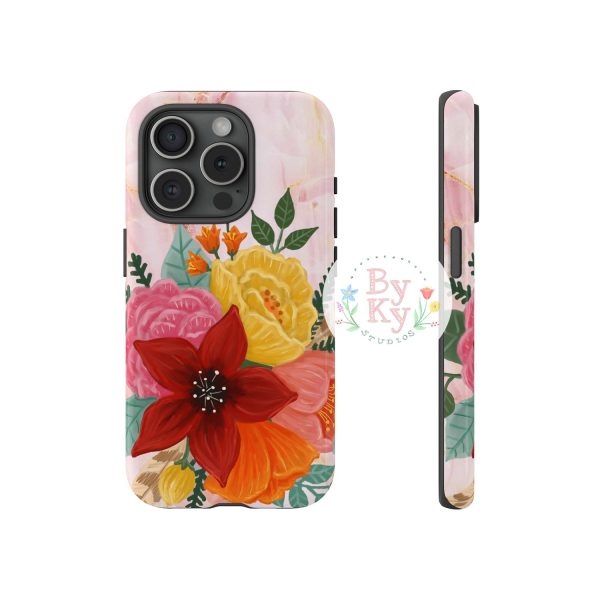 Flower & Feather Tough Phone Cases Discount