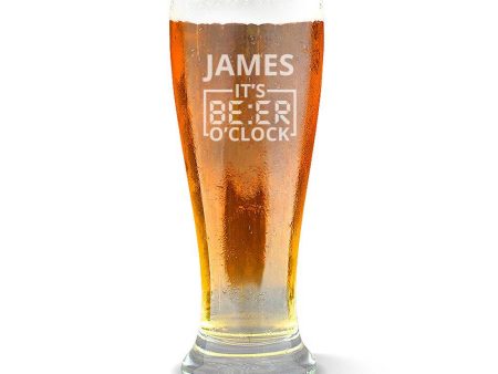 O Clock Premium 425ml Beer Glass Online Sale