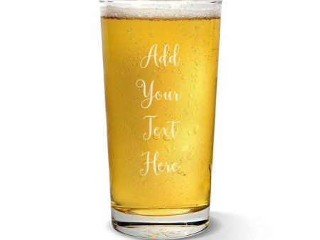 Add Your Own Message Pint Glass Online now