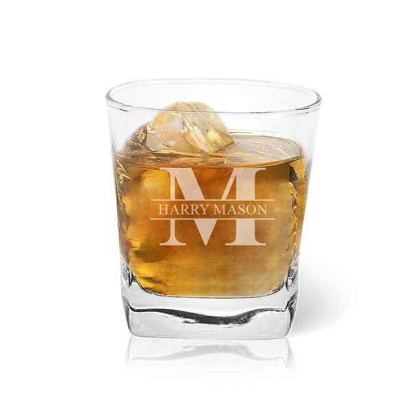 Monogram Tumbler Glass on Sale