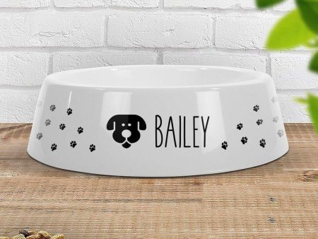 Paw Prints - Dog Pet Bowl - Small For Cheap