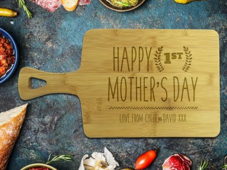 1st Mother s Day Rectangle Bamboo Serving Board Online now