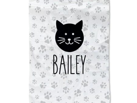 Paw Prints - Cat Pet Blanket - Large Supply