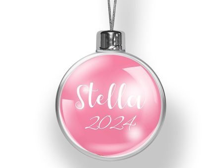 Name & Year Christmas Bauble (Temporarily Out of Stock) Online